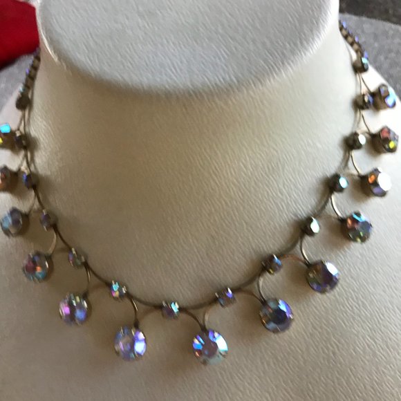GRANDMAS BORELLIS RHINESTONE NECKLACE - Picture 1 of 2